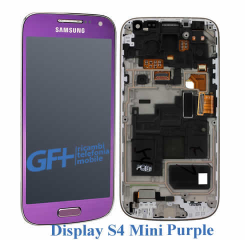 LCD Display PURPLE Completo Samsung S4 Mini GT-I9195